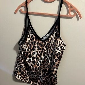 Leopard Print Cami Crop Top Victoria’s Secret Pink